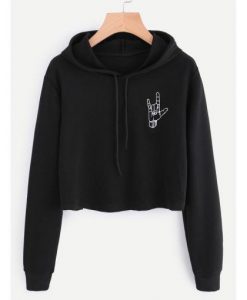 Hand Metal Woman Hoodie