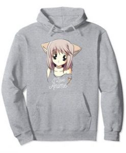 I Love Anime Hoodie