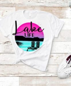 Lake Life Sunset Tshirt