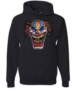 Mad Evil Clown Face Hoodie