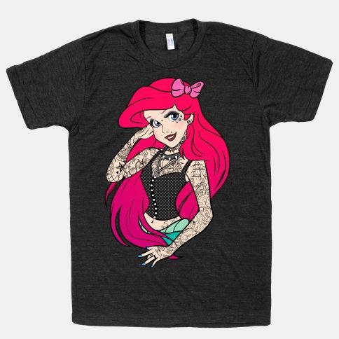 Punk Princess Mermaid Tshirt