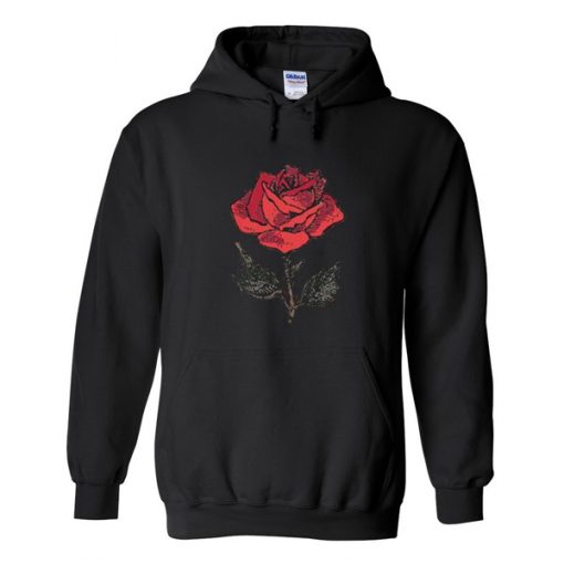 Red Rose Flower Hoodie