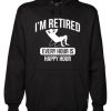 Retired Retirement Happy Hour Funny Mens Hoodie