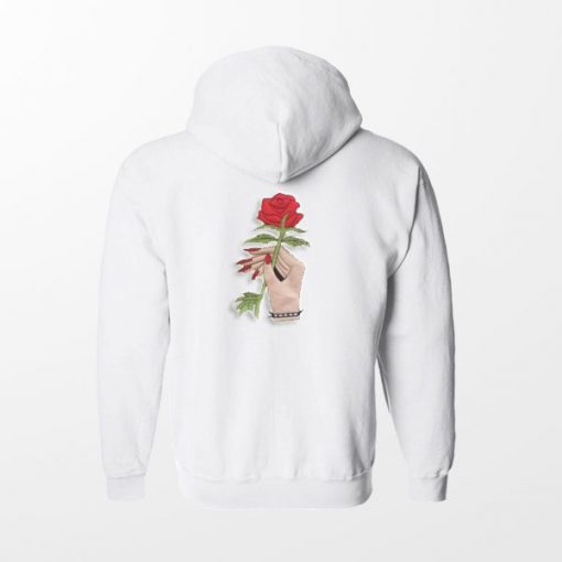 Rose Hand Back Hoodie