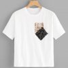 Sequin Pocket Print Tee T-shirt