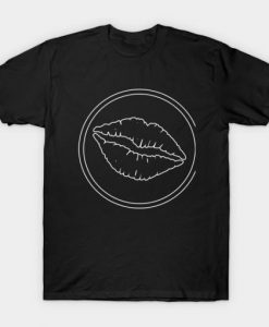 Sexy Kiss Lips Black T-shirt