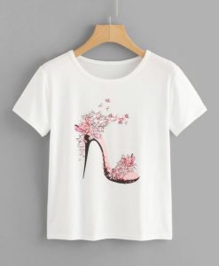 Shein High Heels T-shirt