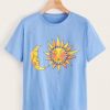 Sun & Moon Print Tshirt