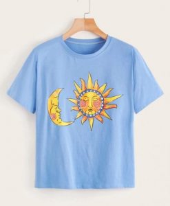 Sun & Moon Print Tshirt