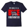 Supporting Firefighter Line Design T-Shirt