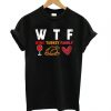 Wtf with wine Turkey and family Thanksgiving day T shirt