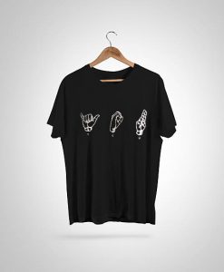 Blank black t-shirt front on hanger, design mockup, clipping