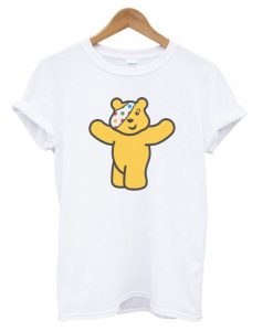 Adults White Pudsey Bear Children In Need T shirt