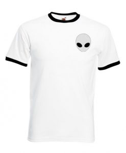 Alien Head Ringer T shirt