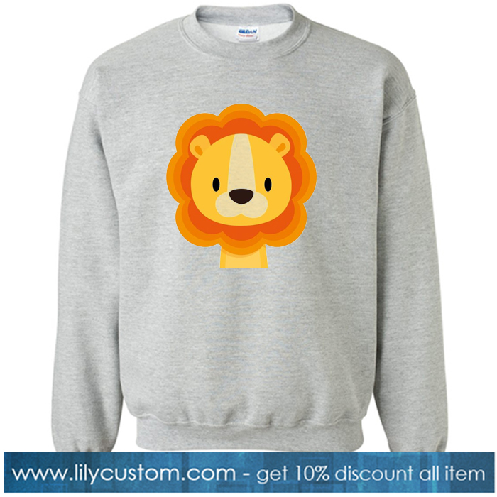 Be Strong Lion Grey Sweatshirt