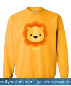 Be Strong Lion Orange Sweatshirt