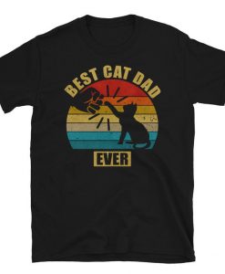 Best Cat Dad Ever Bump Short-Sleeve T-Shirt NA