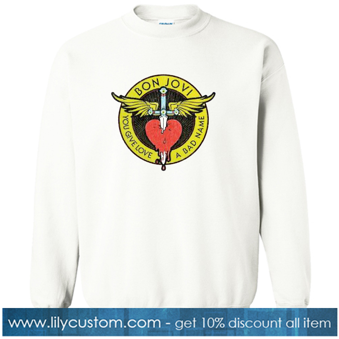 Bon Jovi Throught The Heart sweatshirt