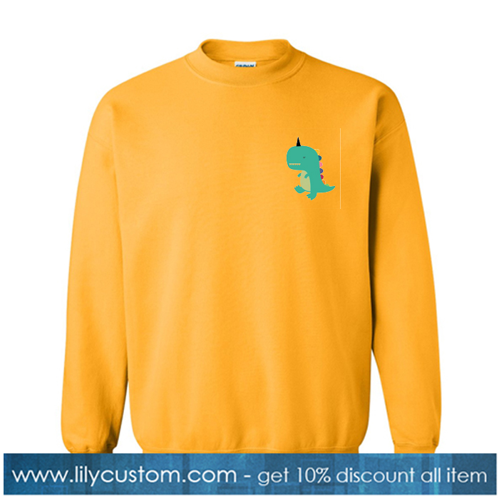 DInocorn Orange Sweatshirt