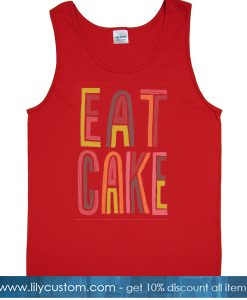 Eat Cake Red Tank Top