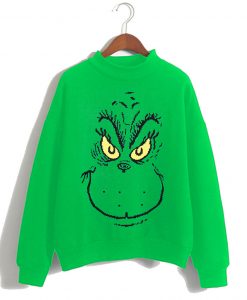 Grinch Face Dr. Seuss Christmas Sweatshirt