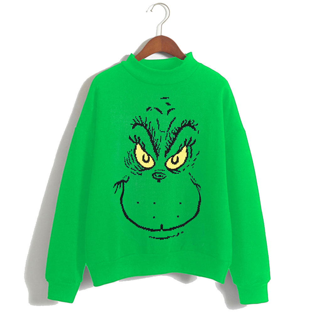 Grinch Face Dr. Seuss Christmas Sweatshirt