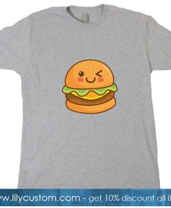 Hamburger Clipart Burger Grey T-SHIRT