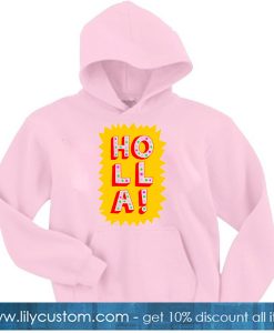 Holla World Pink Hoodie