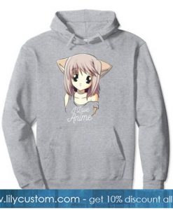 I Love Anime Hoodie