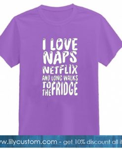 I Love Nap Purple Tshirt