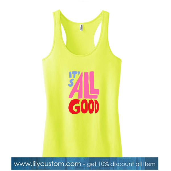 It's All Good Yellow Tank Top