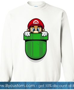 Mario White sweatshirt