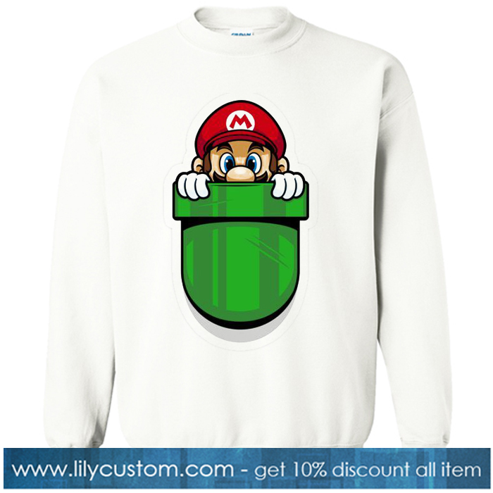 Mario White sweatshirt