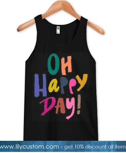 Oh Happy Day! Black TANK TOP
