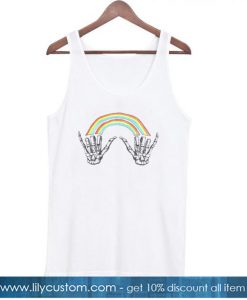 Rainbow Skeleton Hands Tanktop