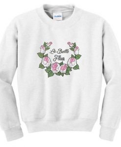 Rose White Sweatshirt