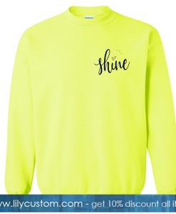 Shine light green sweatshirt