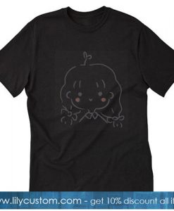 Two Tailed Girl Black T-SHIRT