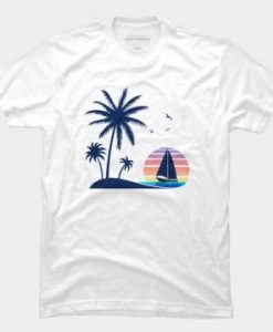 Vintage Beach Sunset tshirt