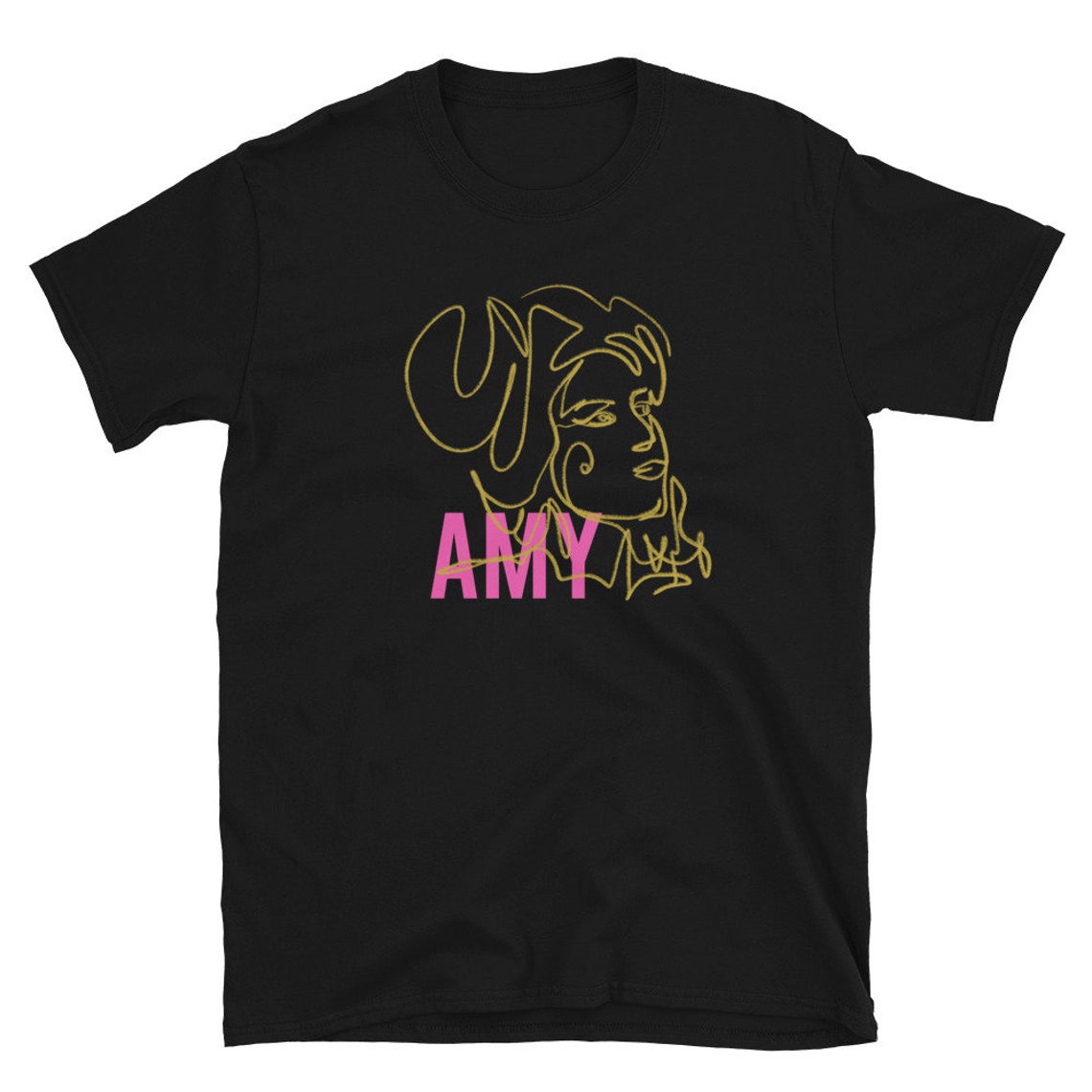 Amy Line Drawing Unisex T-Shirt NA