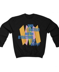 Elvis Costello and The Attractions Get Happy Unisex Sweatshirt NA