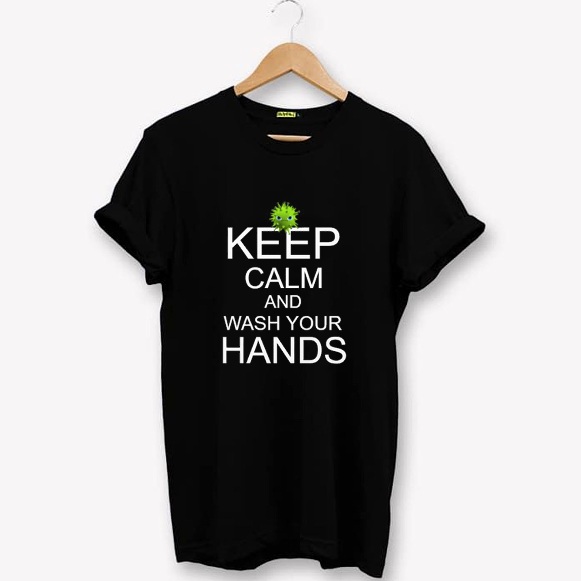 KEEP CALM AND WASH YOUR HANDS TSHIRT NA