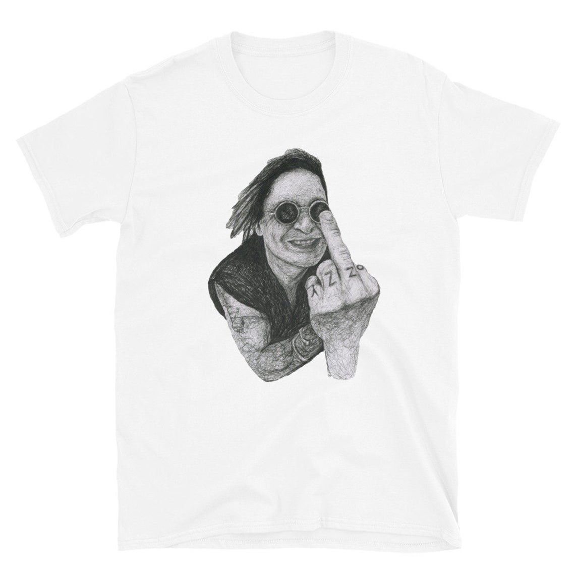 OZZY OSBOURNE Pen Drawing t shirt NA