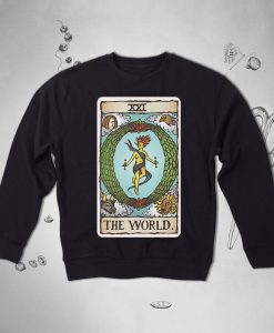 Tarot Cards the World Sweatshirt NA