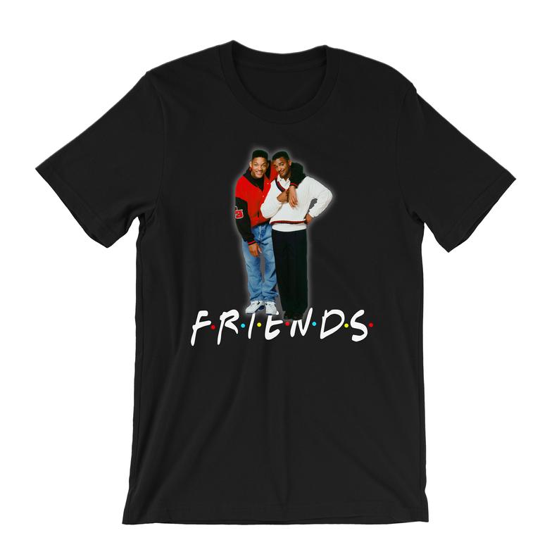 Will Smith and Carlton Banks friends T-Shirt NA