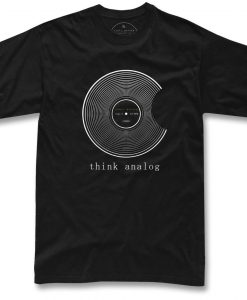 record think analog music tshirt NA