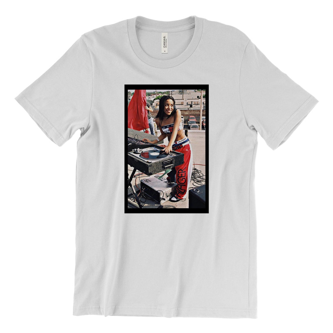 Aaliyah DJ Rock t shirt NA