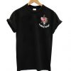 Angels Black Flowers t shirt NA