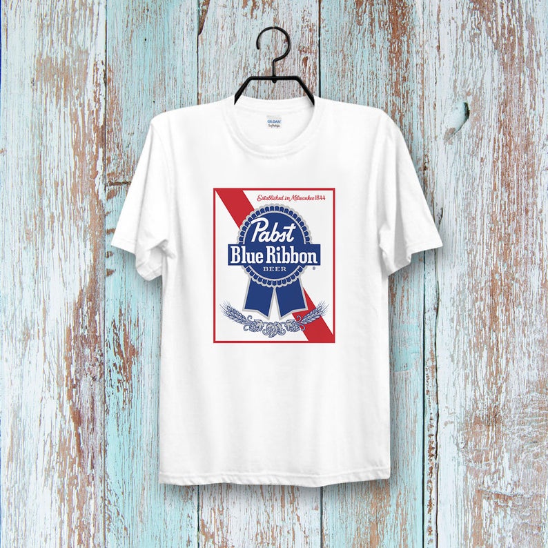 Blue Ribbon Pabst Beer milwaukee t shirt NA