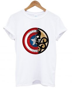 Captain America Harajuku Spider Skull T Shirt NA